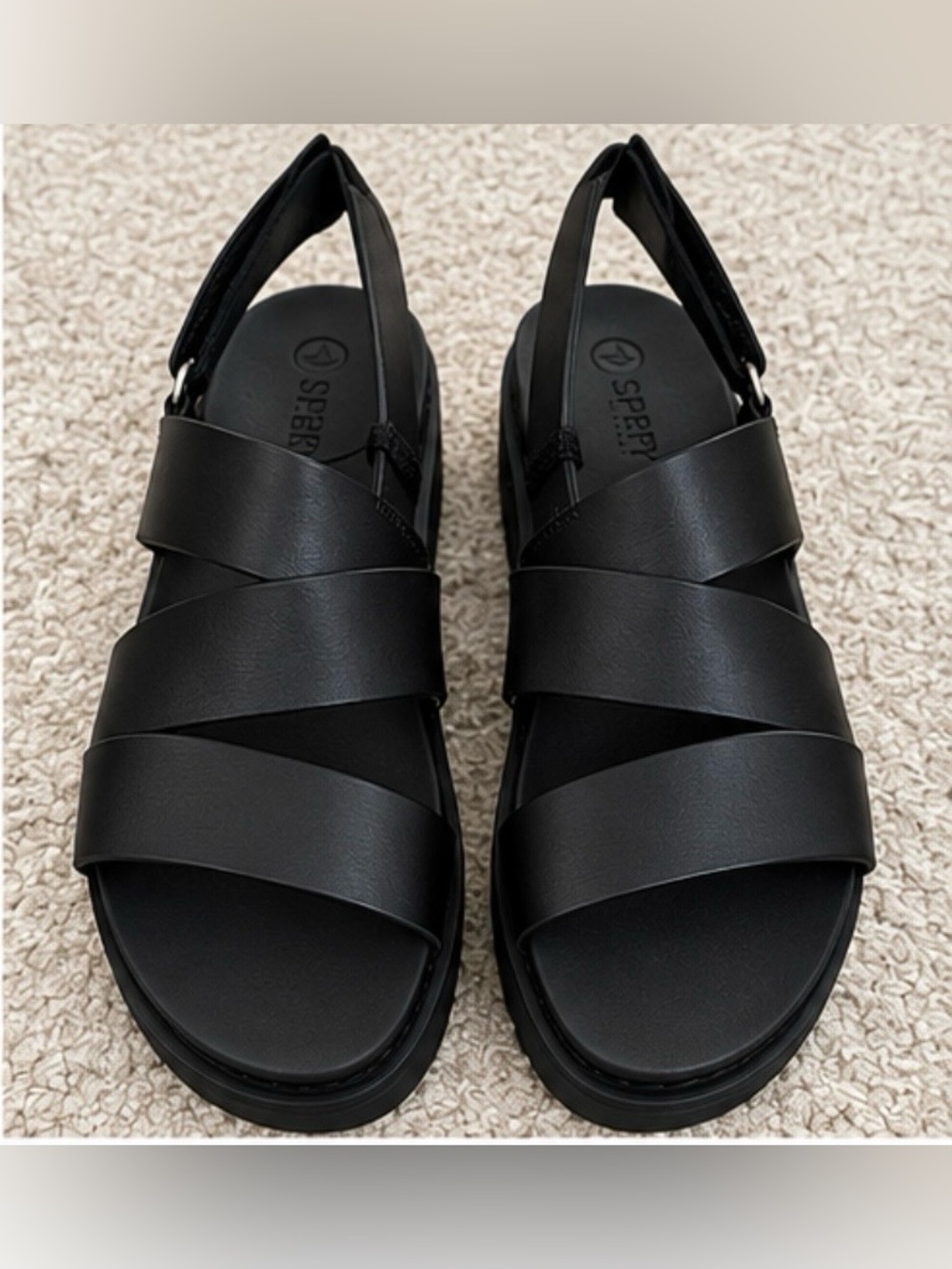 Sperry Cami Platform Sandals Women’s Size 6 Black New in Box - Picture 2 of 6
